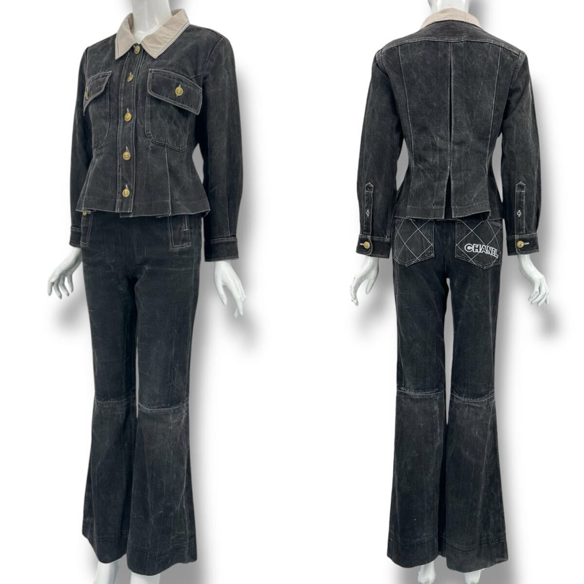 新品】☆希少未使用☆ CHANEL シャネル ◇ ブラトップ&ショーツ 黒 