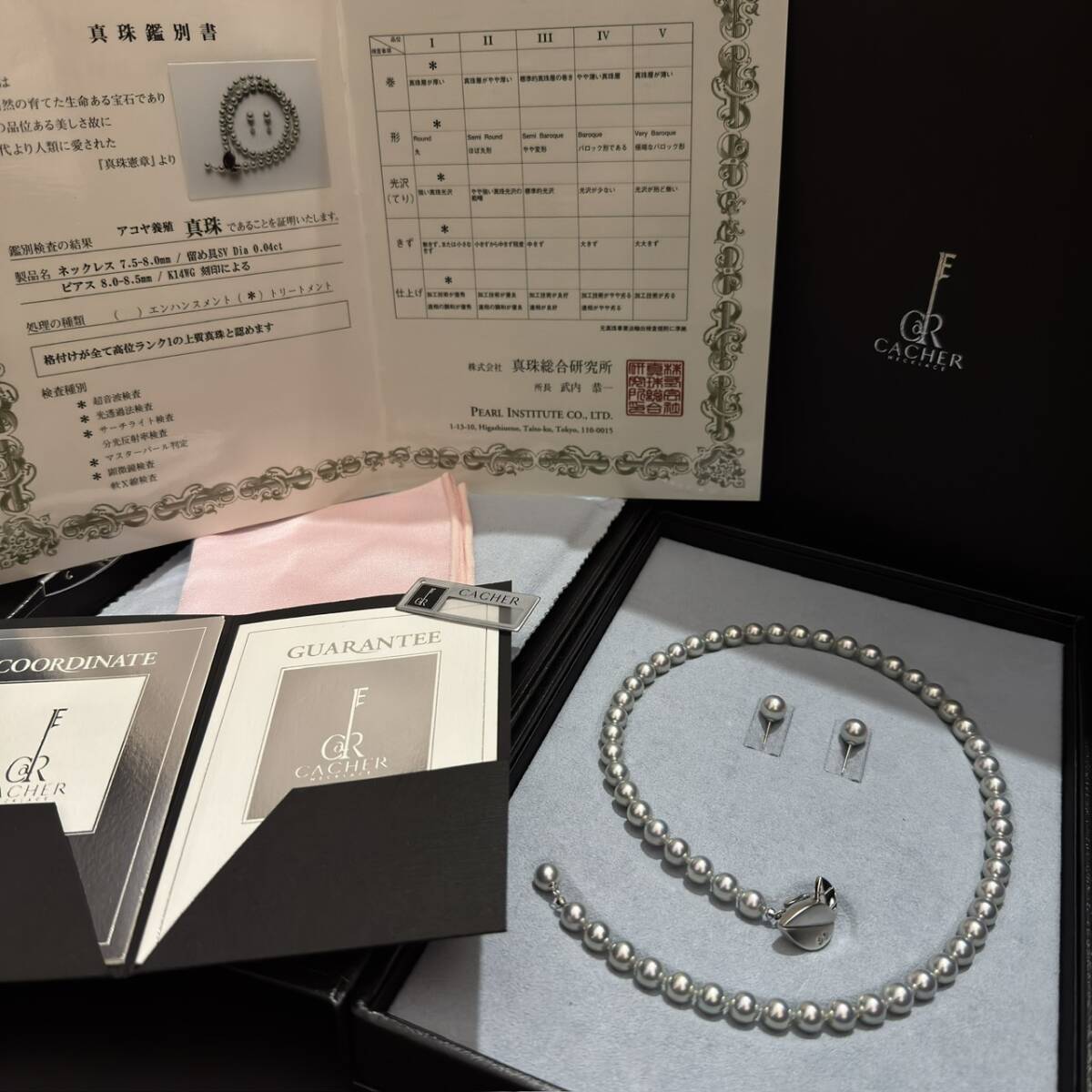 16810】◇ファッション CACHER/カシェ パール ネックレス イヤリング