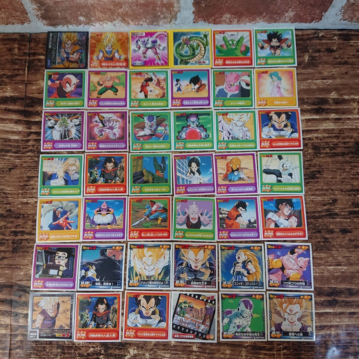 即決 ドラゴンボール 森永ウエハースカード No.185 孫悟空 孫悟飯 
