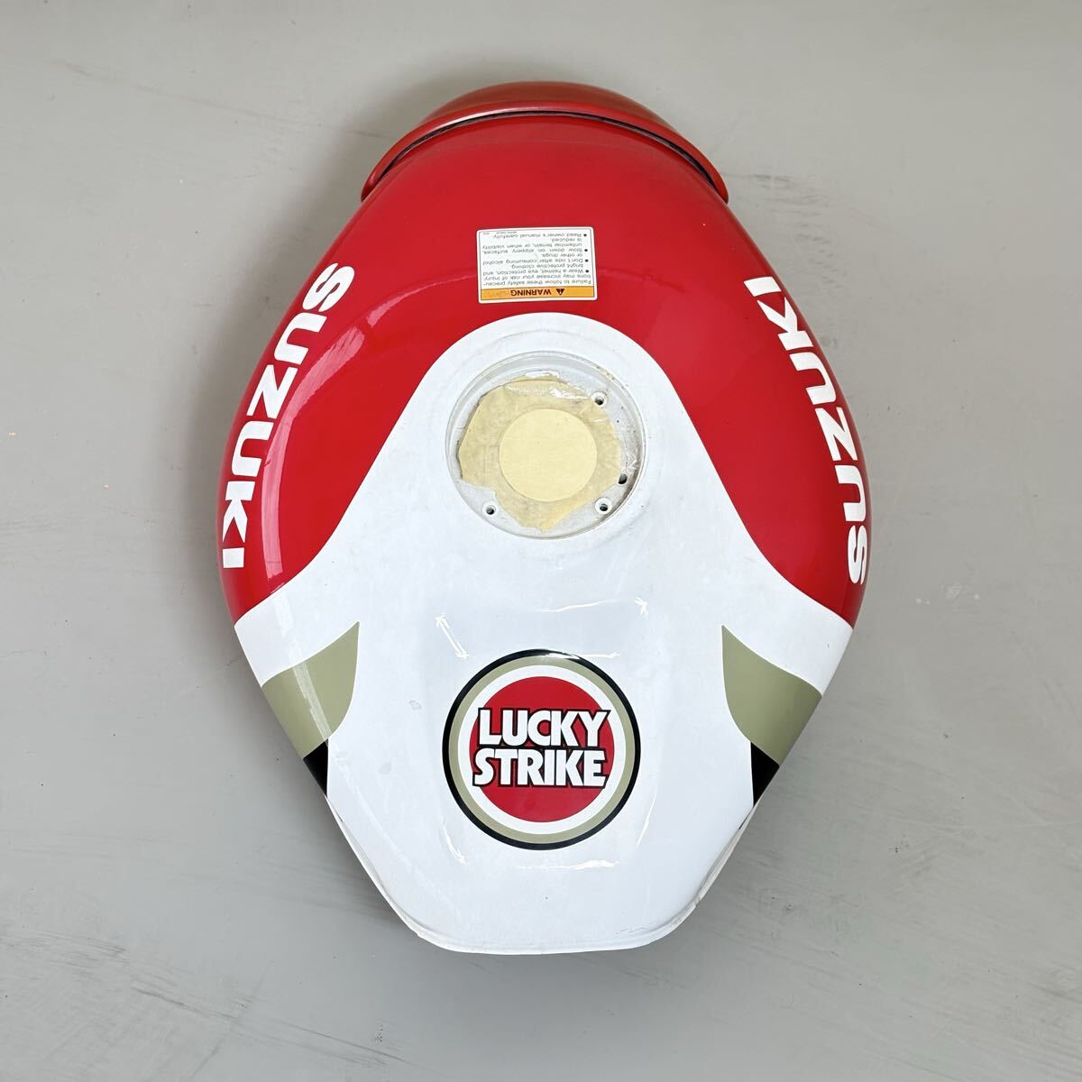 お洒落/英国製！◇80's-90's TEAM LUCKY STRIKE SUZUKI 綿100地 半袖