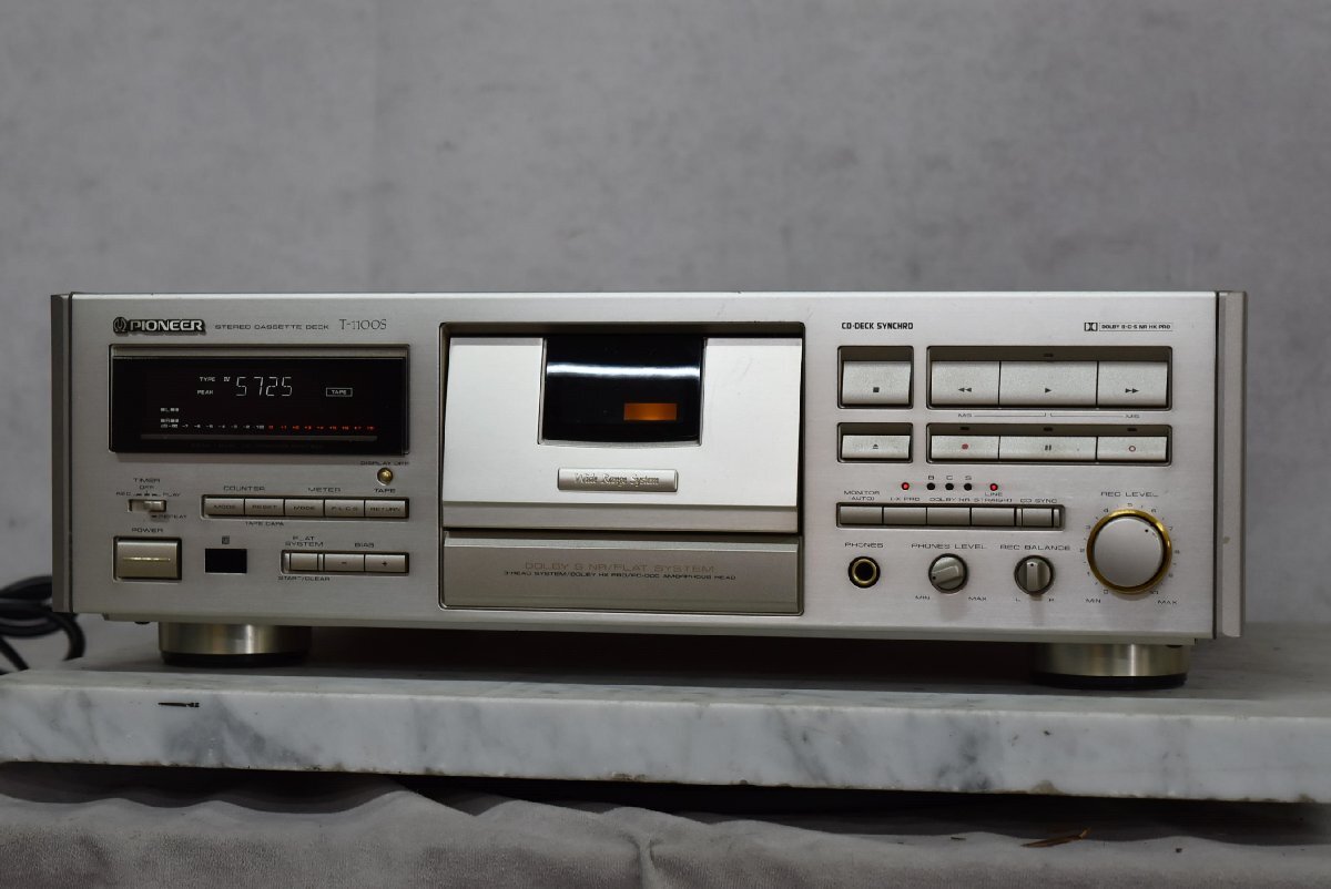 h53）PIONEER XR-P5MD ステレオCD/MD カセットデッキレシーバー