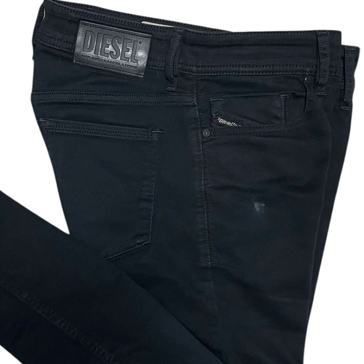 美品 定価41,800円 DIESEL ディーゼル SLEENKER-X USED加工 ストレッチ 