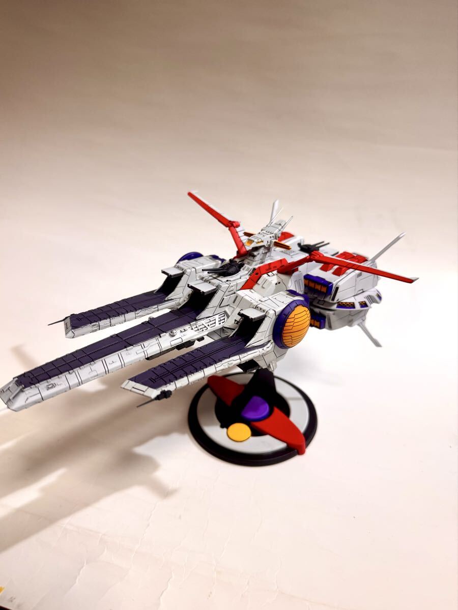 ガンプラ旧キット サラミス改 塗装済み完成品 旧キット巡洋艦サラミス