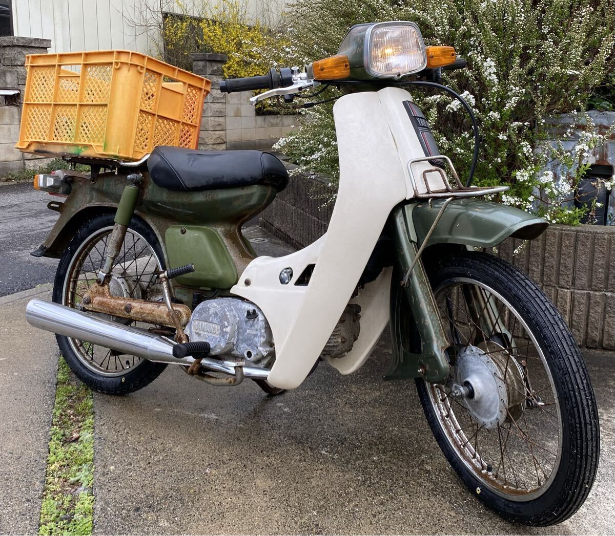 レトロなYAMAHA・ タウンメイト50・22F（6V) 部品取り＆レストア