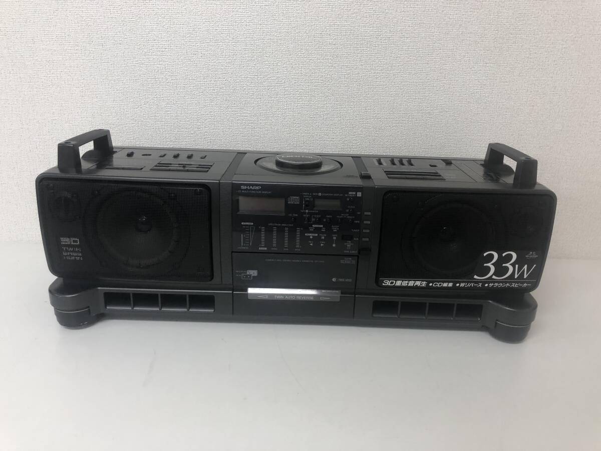 シャープ SHARP QT-80CD コンパクトディスク ステレオダブルカセット