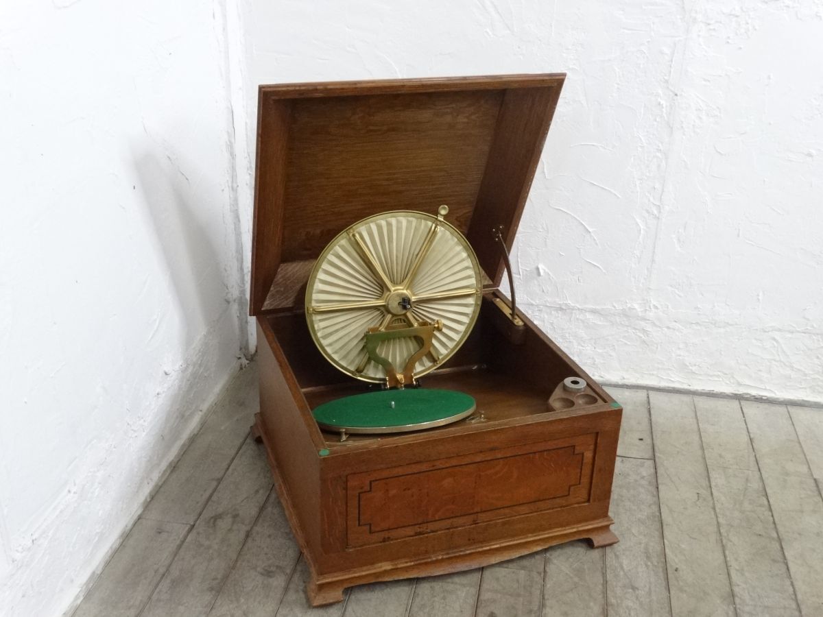 1908年~（明治41年~)HMV ラッパ蓄音機 蓄音器 THE