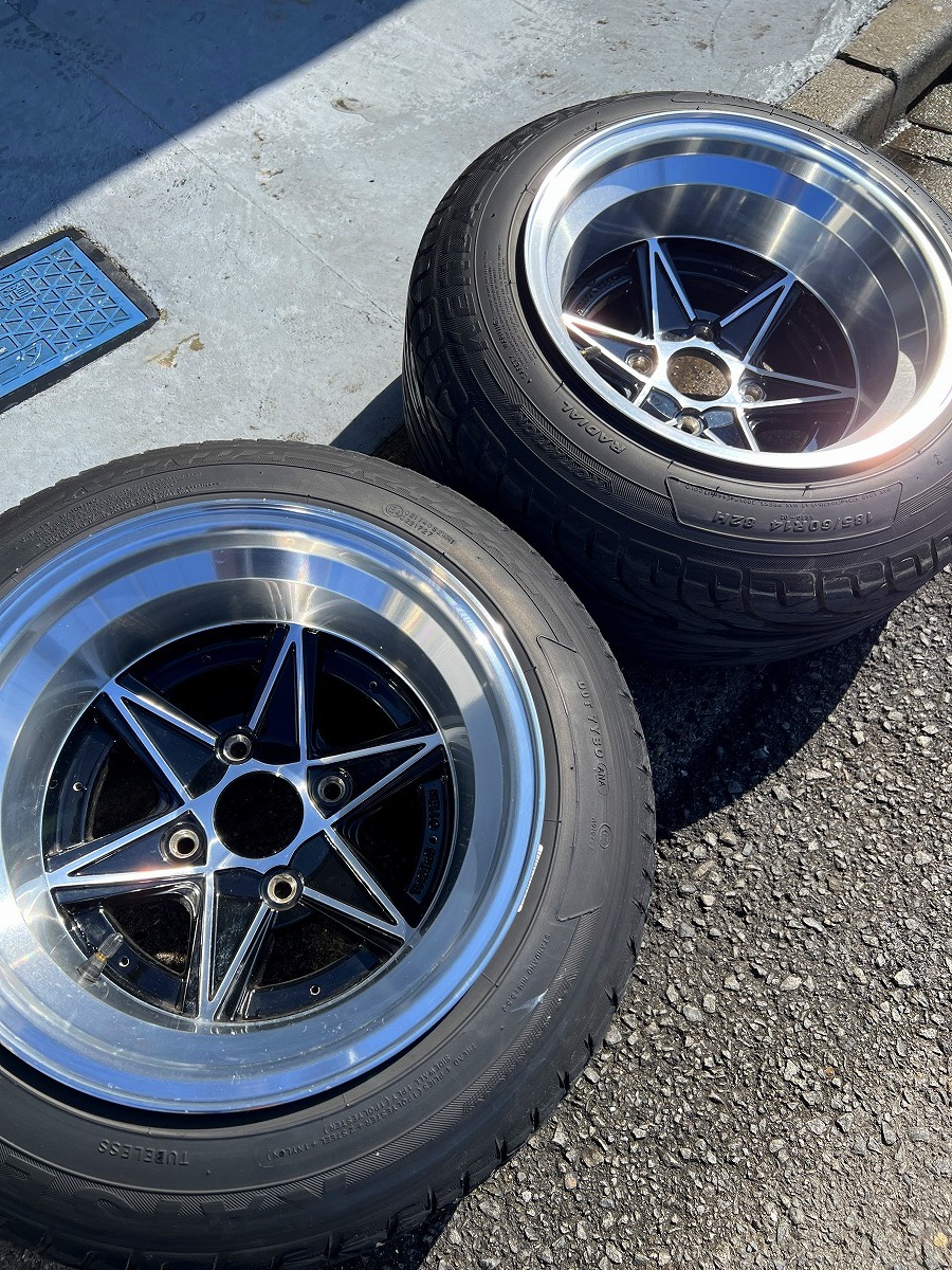 中古】深リム☆はろーすぺしゃる☆エイトシックス 7J 14インチ PCD100