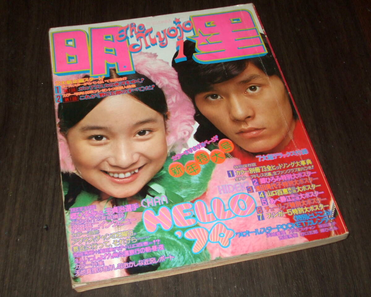 週刊明星1974・3/17天地真理 郷ひろみ アグネスチャン 麻丘めぐみ 村地
