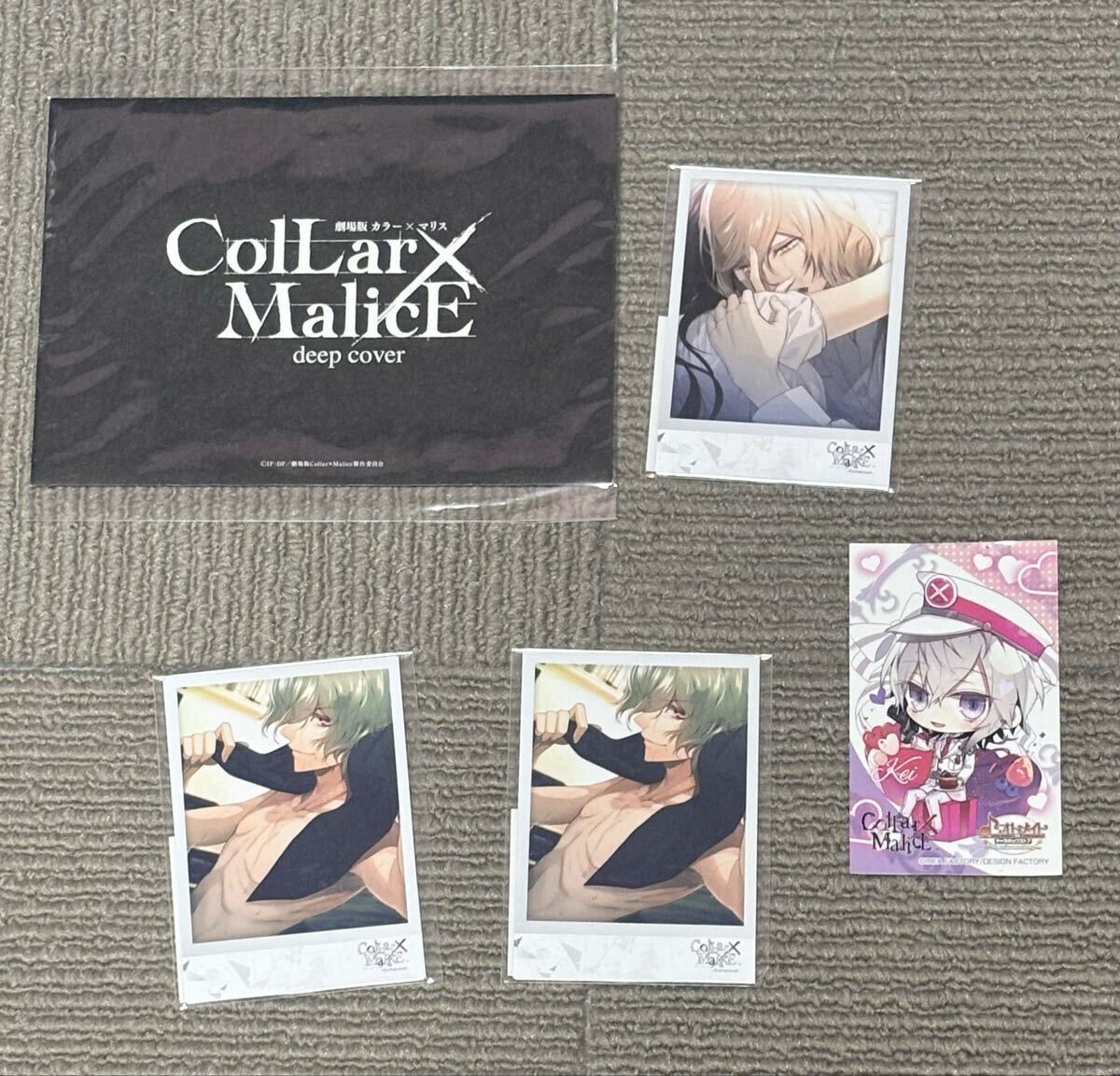 7枚【Collar×Malice】ポストカード/星野市香/柳愛時/岡崎契/榎本峰雄