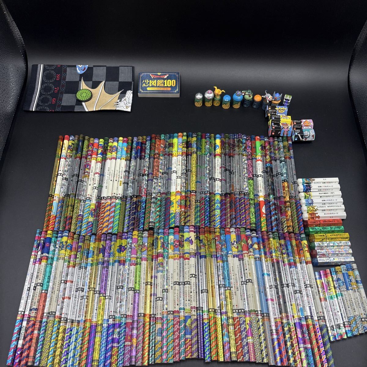 長期保管品】ドラゴンクエスト バトルえんぴつ 未使用 約80本 キャップ