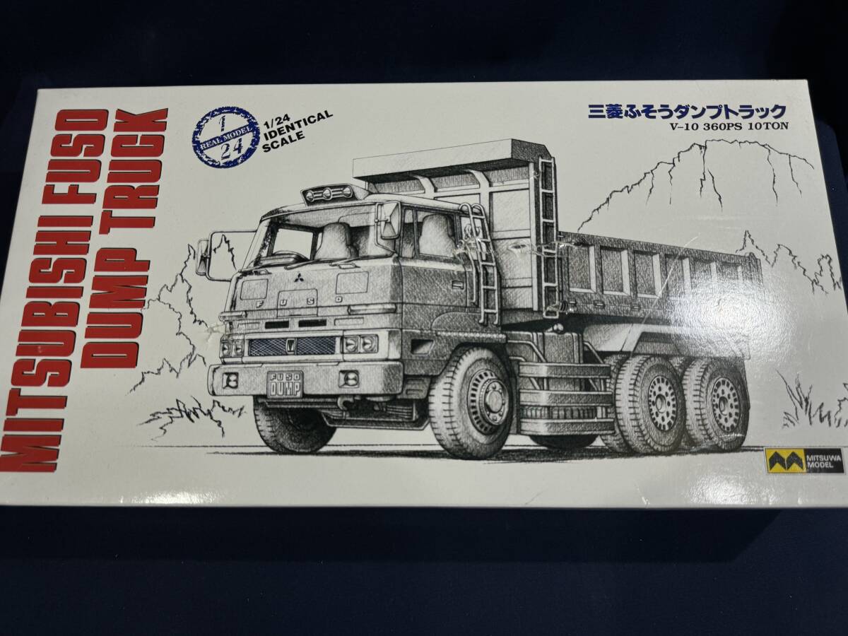 中古】ミツワモデル 1/24【ふそうダンプトラック V-10 360PS 10トン