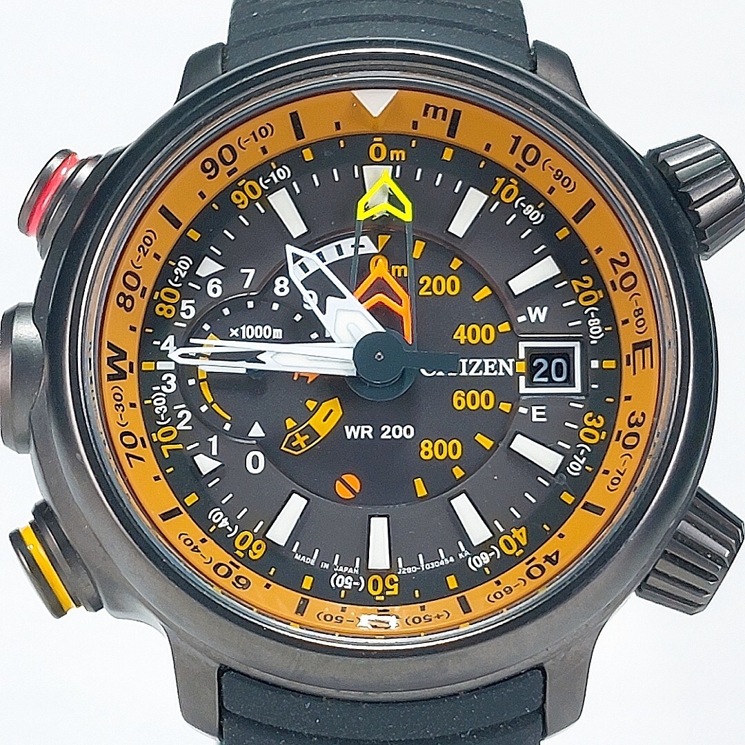 1円~【CITIZEN】シチズン アテッサ E610-T015573 チタン ソーラー電波