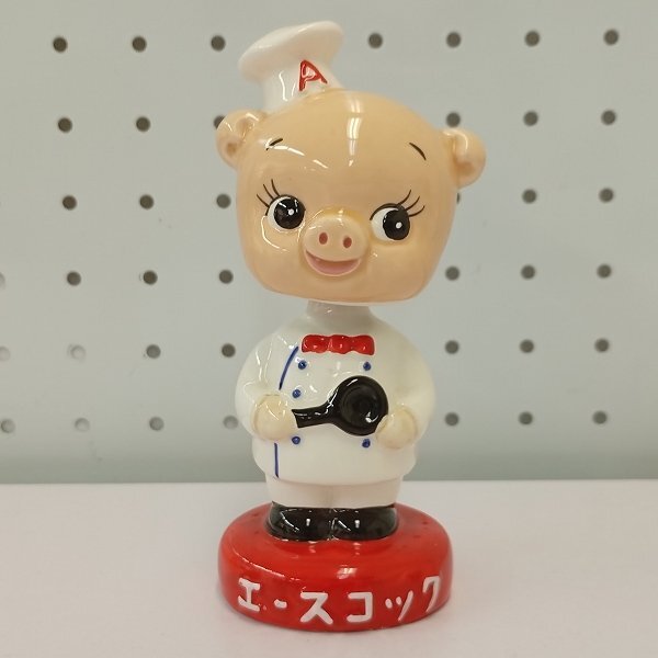 希少 店頭 非売品 昭和レトロ 『 エースコック 』ブタ ぶた 豚