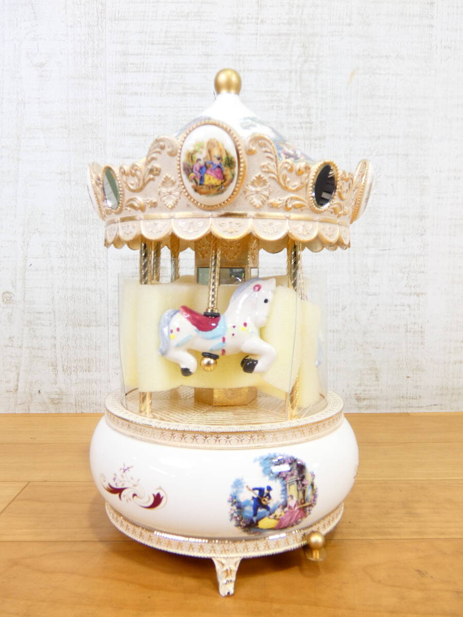 ☆メリーゴーランド カルーセル オルゴール 回転木馬 少女 メルヘン
