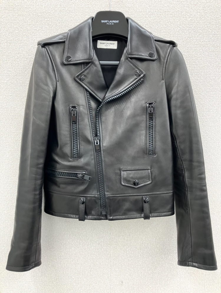 売り切り』SAINT LAURENT PARIS エディ期 13AW L17 46 ブラック 黒