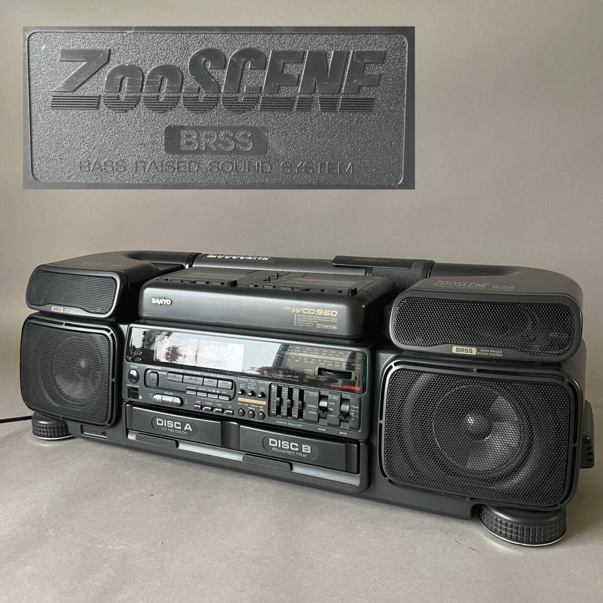 SANYO サンヨー ステレオラジカセ ZooSCENE ズシーン PH-WCD950 2CD
