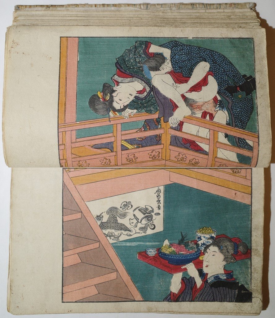 水売り 絵兄弟願乃額面 歌川国芳 KUNIYOSHI 江戸時代 本物 浮世絵 木