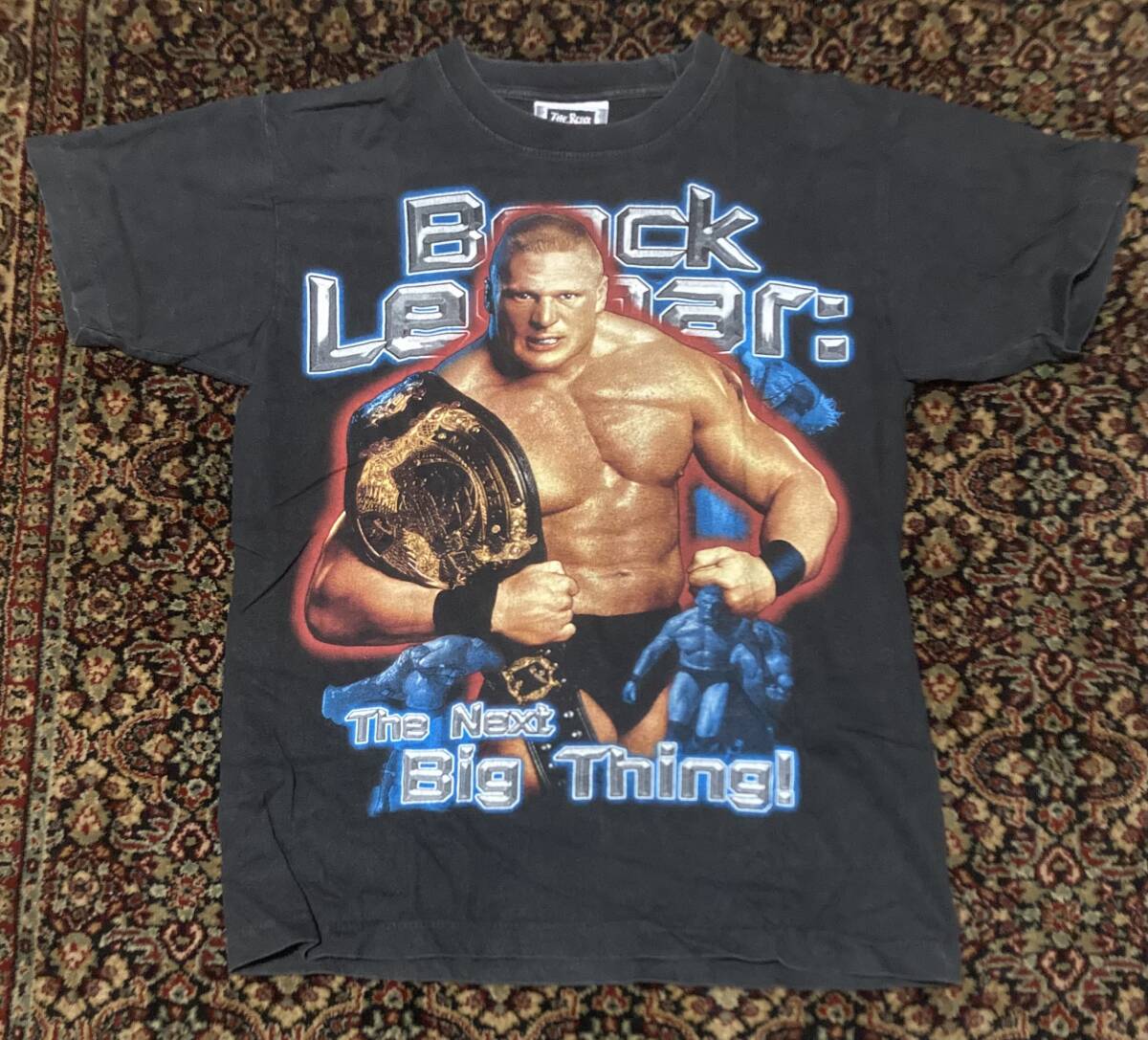 WWE ブロック・レスナー F5 半袖Tシャツ S -M ブラック 当時物