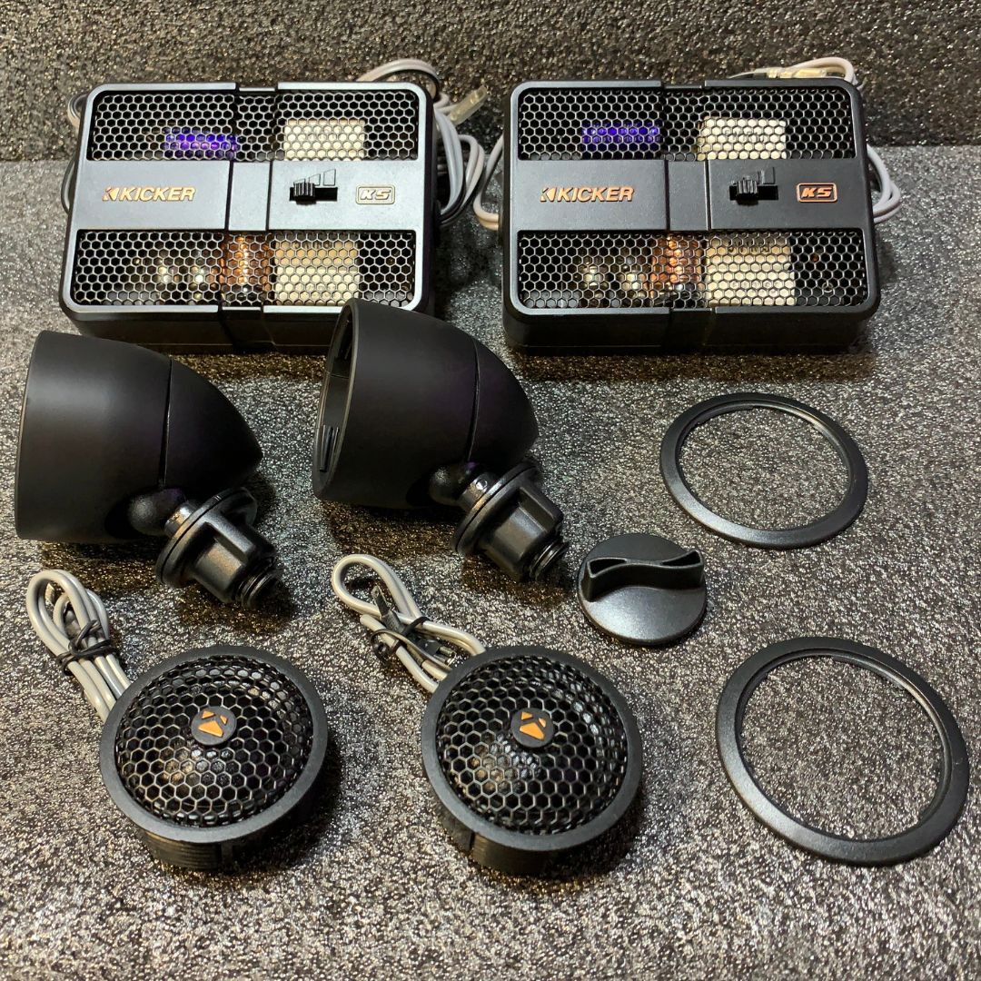 中古】KICKER キッカー QS QS65.2 スピーカー ツイーター ネットワーク