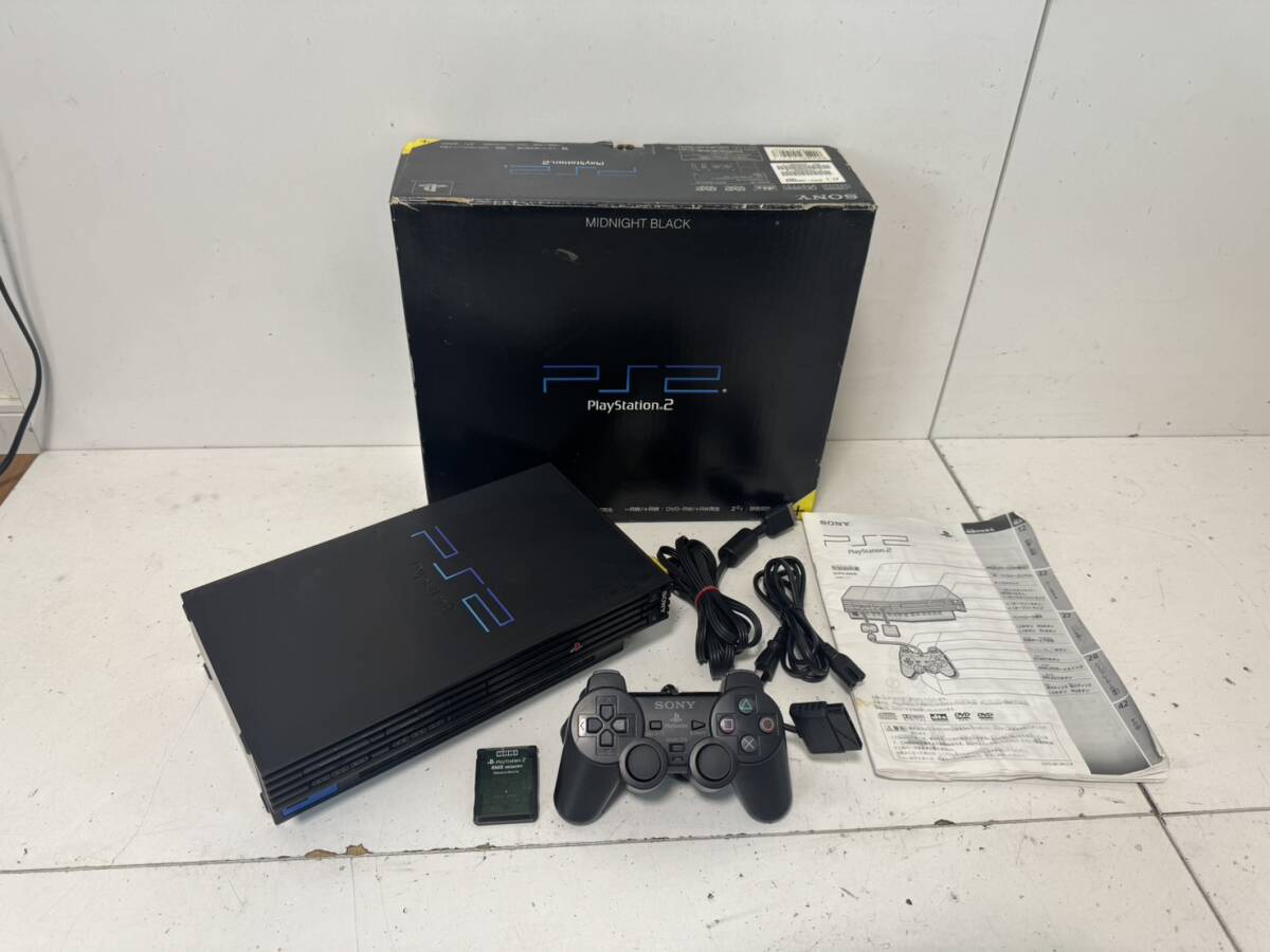 K21◇ 現状品〈SONY ソニー〉PS2 薄型 SCPH-70000 本体×2 