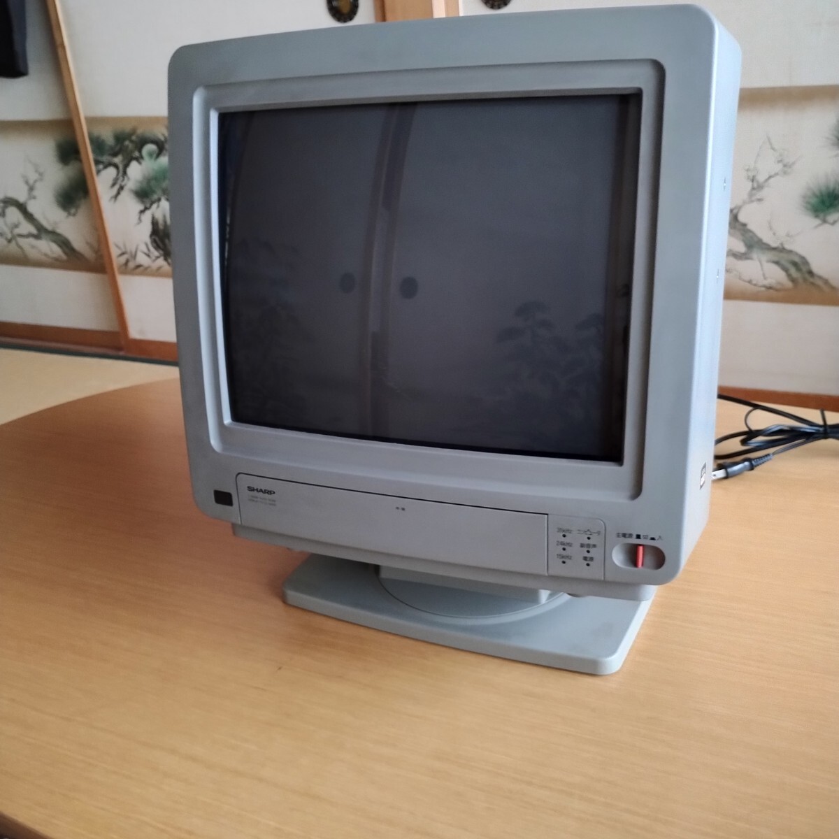 傷や汚れあり】Sharp CZ-602D-BK ブラウン管モニター 15KHz 24KHz