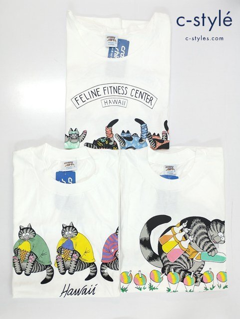 CRAZY SHIRTH HAWAII Tシャツ メンズ M グレー クレイジーシャツ 猫