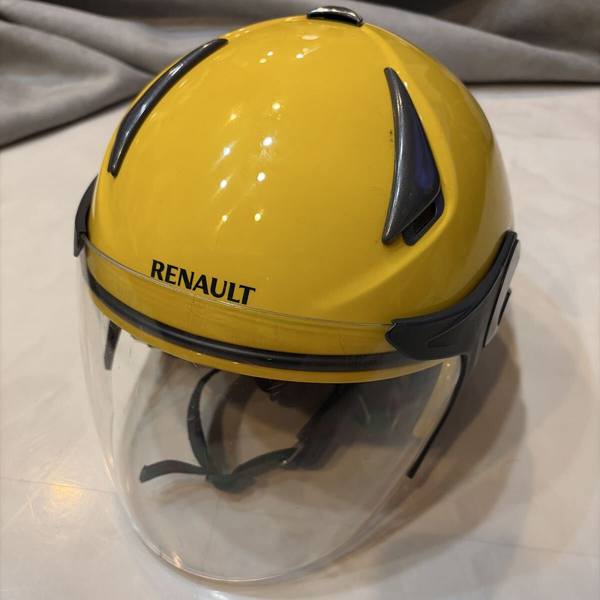 RENAULT ルノー ヘルメット) RN-999W チェッカー柄 ダブルシールド