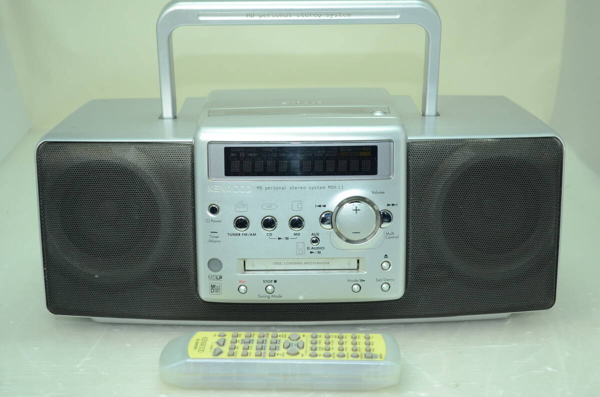 中古】動作OK！KENWOOD ケンウッド ミニコンポ Avino RXD-SL3MD ブルー