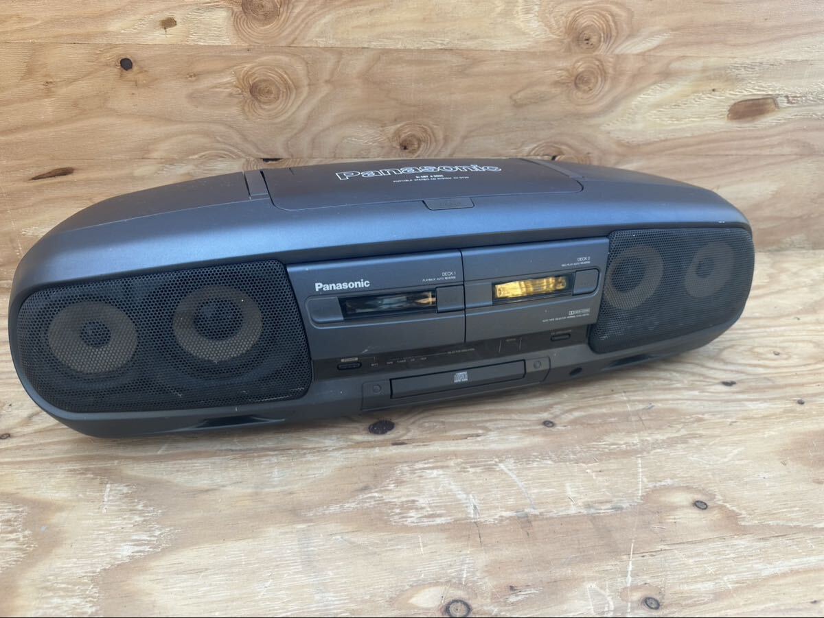 Panasonic、RX-FT550。一部難あり品。ダブルカセットシステム、80年代