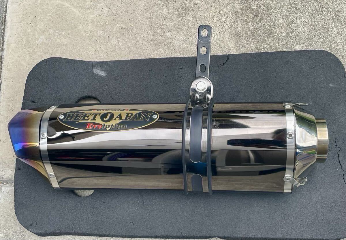 サイレンサー 42.7π用 銀メッキBEET?/中古ZRX400ヨシムラJAPAN Z400FX