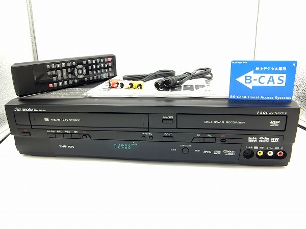 簡単ダビング☆メンテナンス済☆DXアンテナDVR-120V VHS一体型DVD