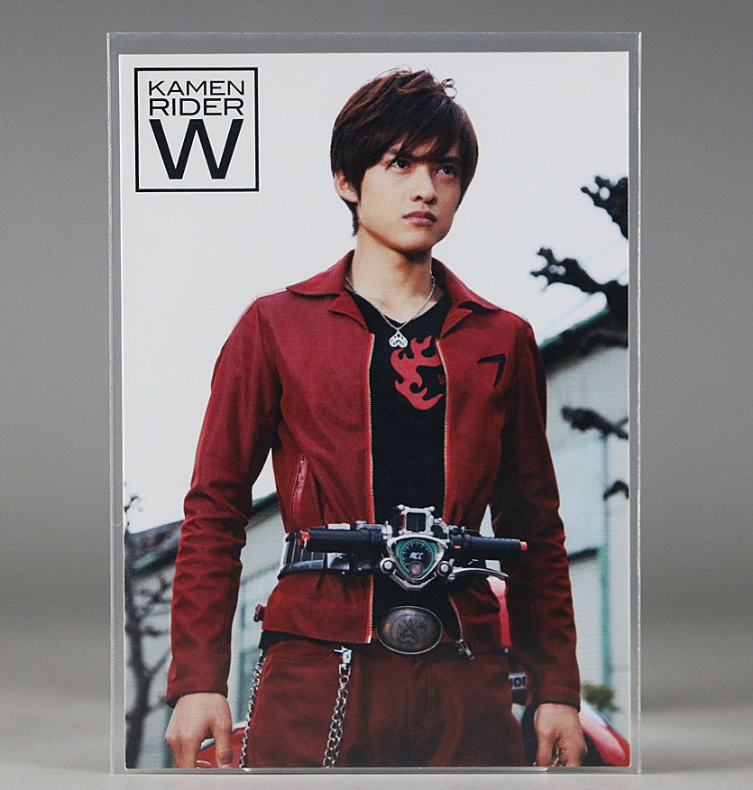 新品】仮面ライダーアクセル 照井竜 木ノ本嶺浩 W カード 写真 サイン