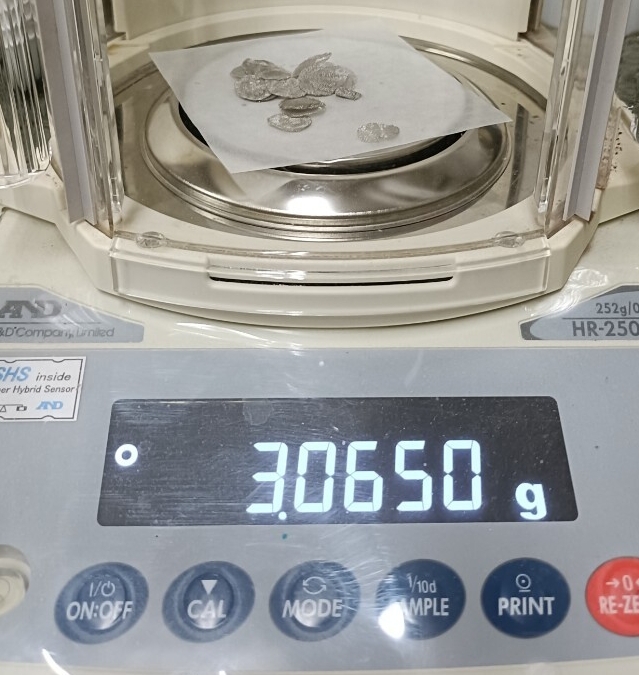 純銀券と純銀盃のセット（117）純銀券50g 盃69g 15g 酒器 田中貴金属