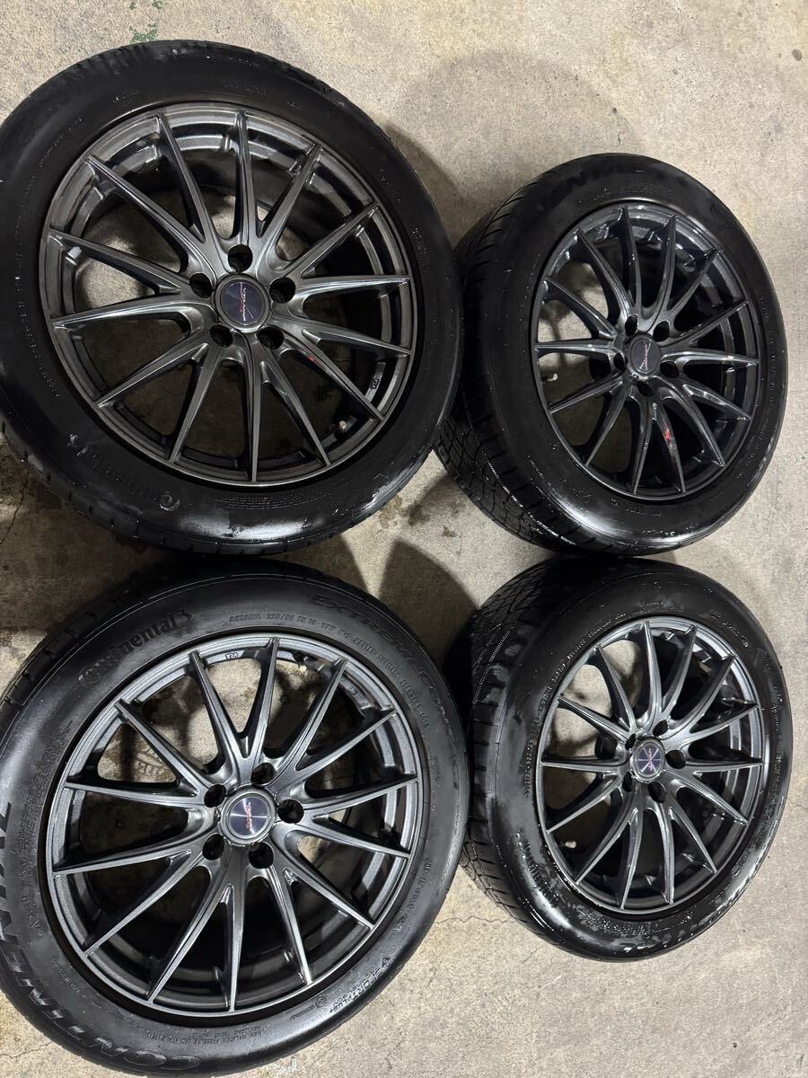 18インチ Weds velva sport Z 235/50ZR18 18×8j +35 5穴 PCD114.3 