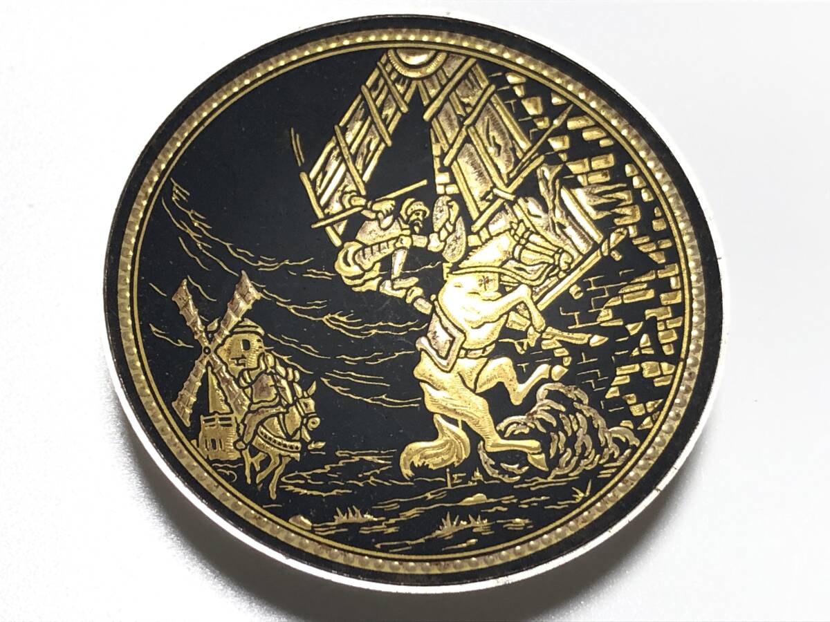 ○スペイン伝統工芸品 DAMASQUINADO DE ORE 金工象嵌 バレッタ ダマ