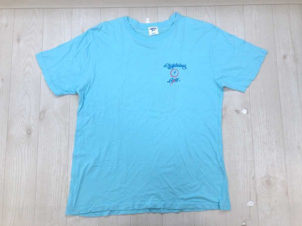 ライトニングボルト USA製 ビンテージ加工 ポケット Tシャツ Lightning