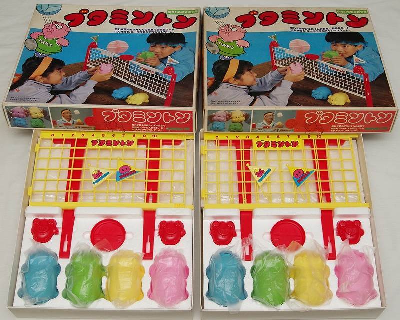 中古】〇美品/1986年/野村トーイ/ブタミントン/昭和レトロおもちゃの