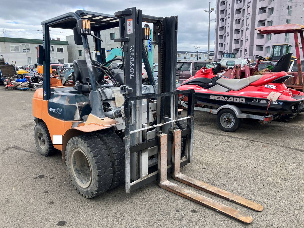 三菱 フォークリフト FD20 2トン 3mマスト ツメ107cm 軽油 ディーゼル