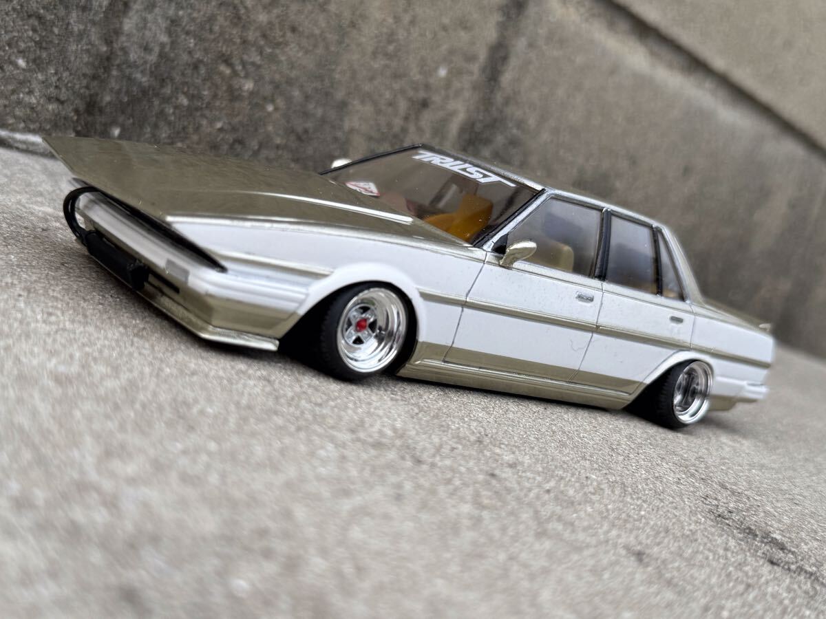 ジャンク扱い 1/24 GX61クレスタ改完成品 旧車 暴走族車 街道レーサー