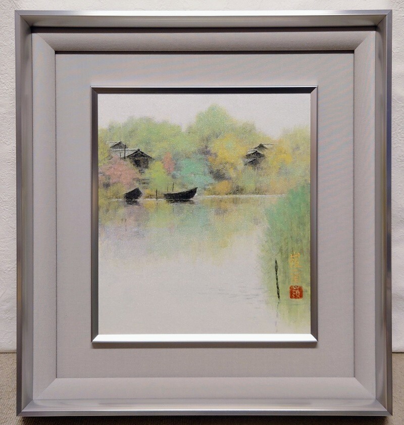 GLC】北村恵美子 「牡丹」 日本画4号共シール 日展会員 京都日本画家