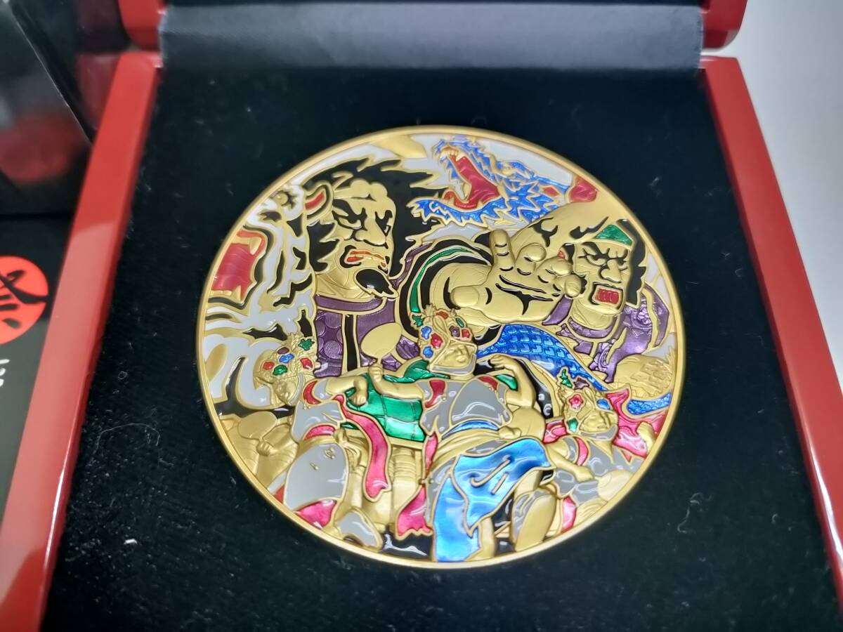 百】宇山博明作 南部金太郎凧絵 6点(兎金1点・猿金2点・斧金1点・松金2