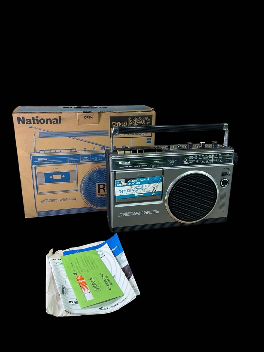 未使用品近い】AIWAアイワCS-75XラジカセFM/AM ステレオラジオカセット