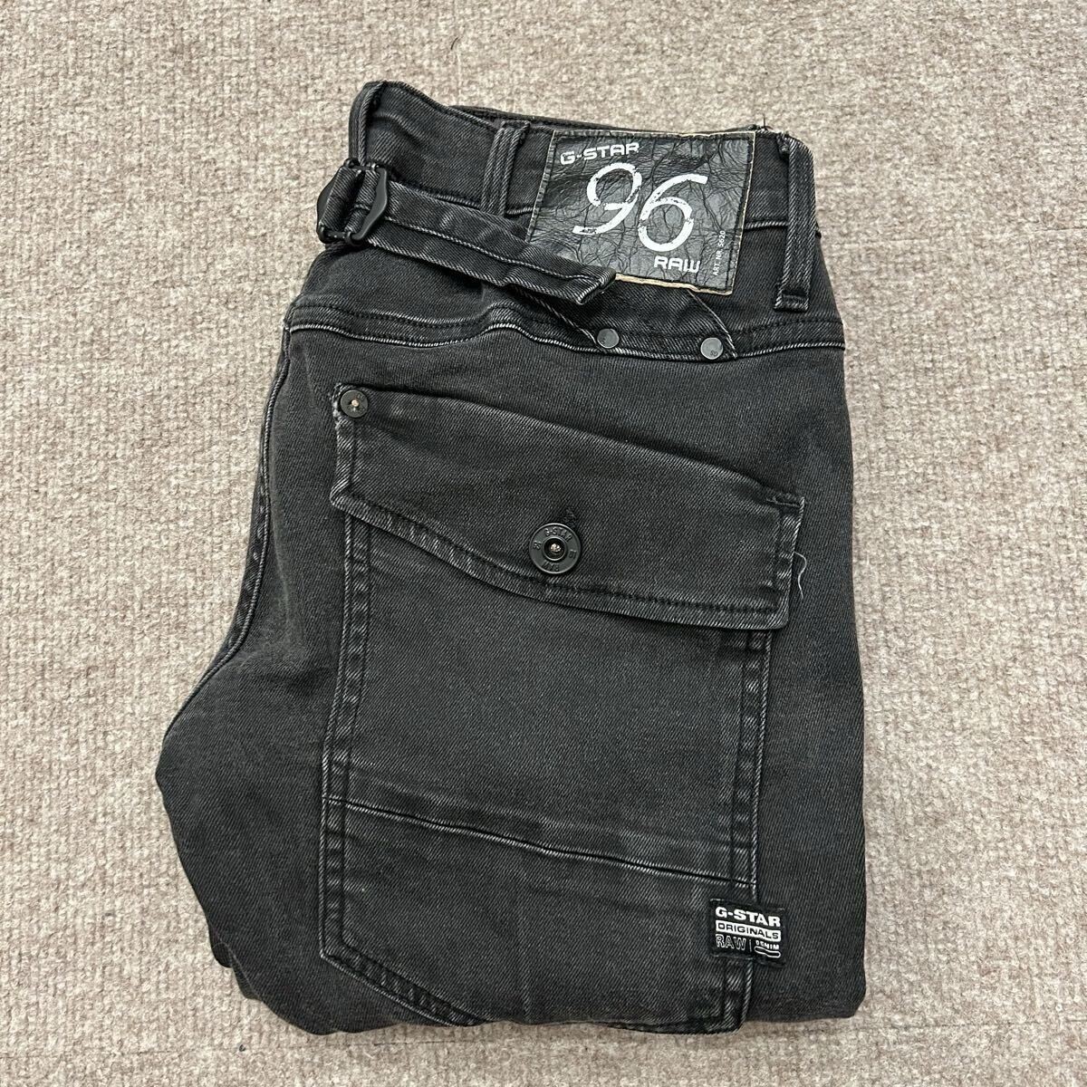 G-STAR RAW♪SCUBA 5620 TAPERED♪黒釦♪ジースター♪立体裁断♪最高 