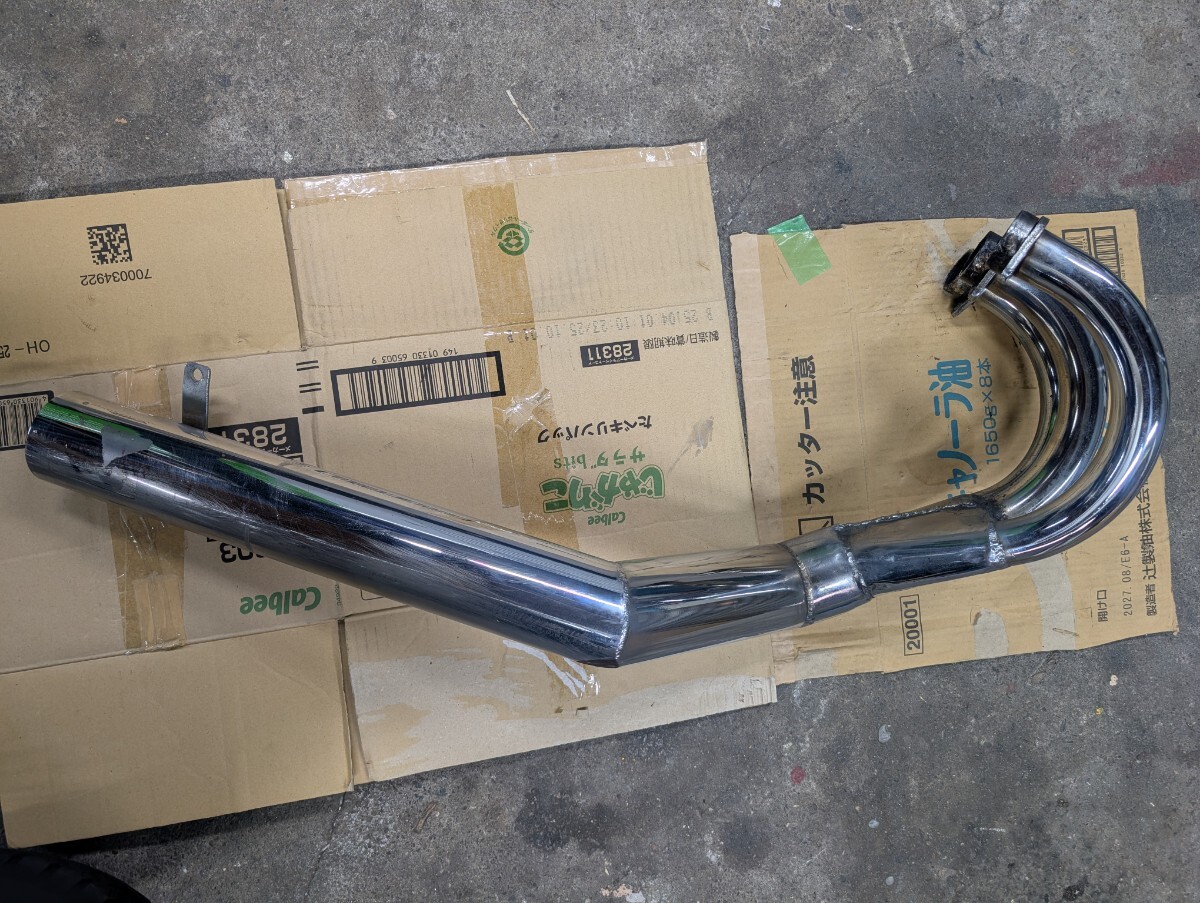 新品】復刻版ショートイモ管 GT380 GT550 ゼンシン集合 黒の落札情報