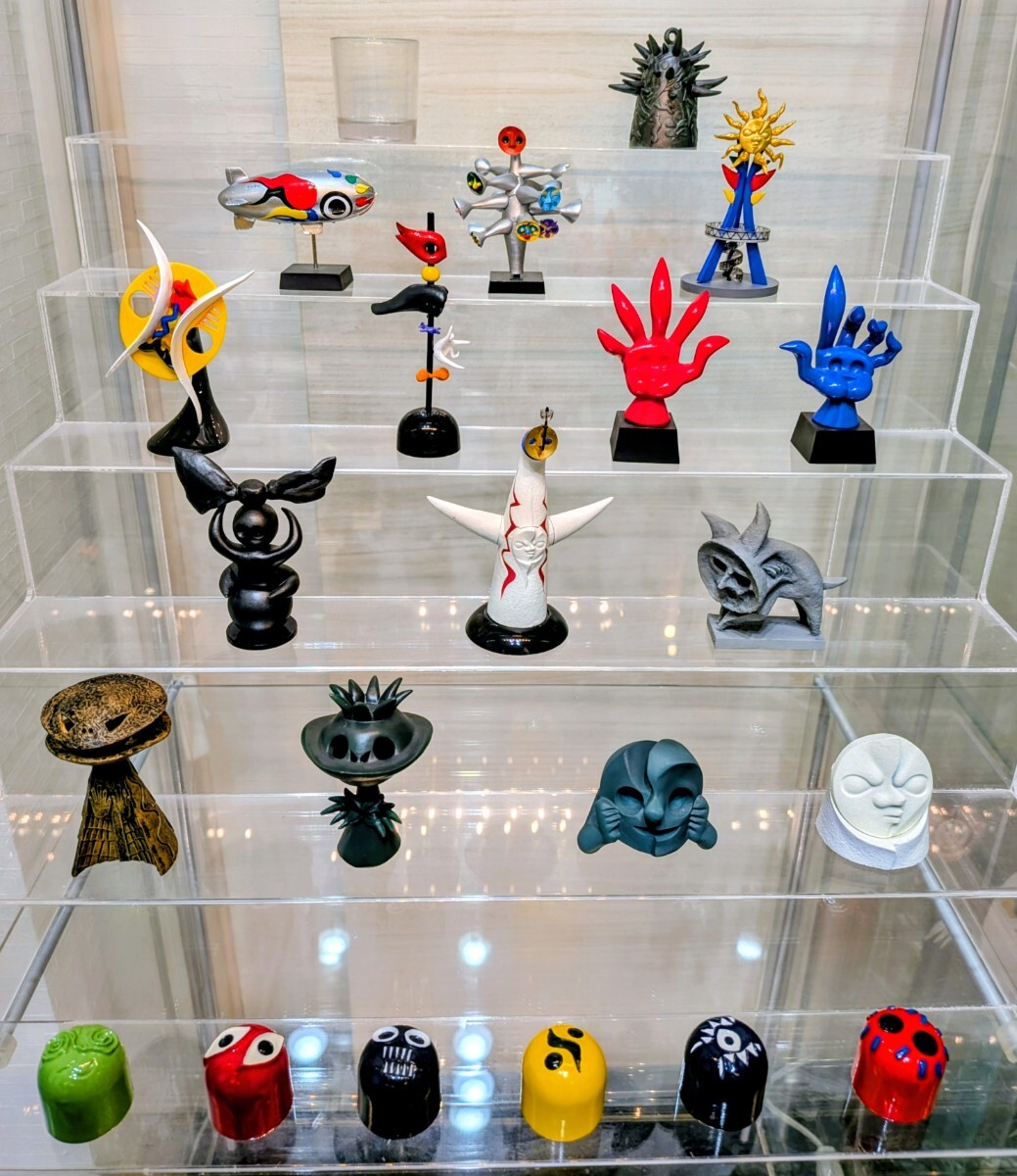 中古】送料250円 美品 岡本太郎 アートピースコレクション 手 - 青 赤
