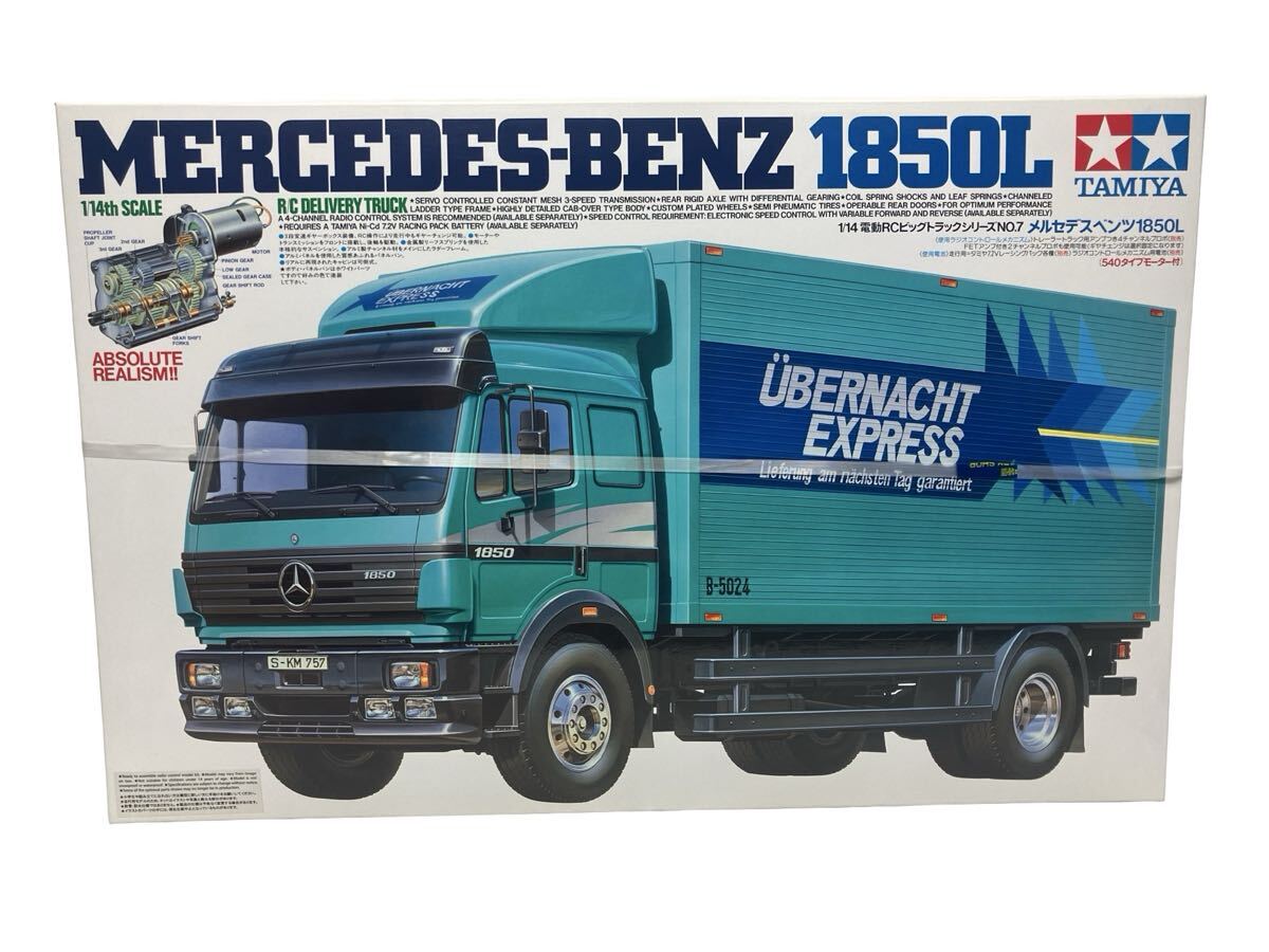 新品】☆タミヤRC 1/14 メルセデス・ベンツ 1850L パネルバントラック