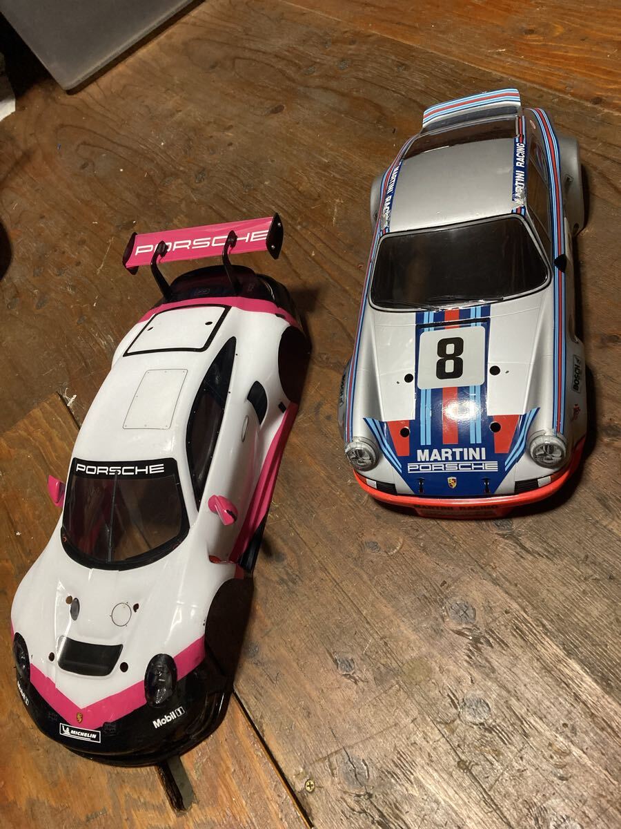 ボディのみ 1/10 180SX ロケットバニー イエローメタリック LED電飾付