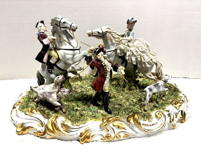 S01/1117” CAPODIMONTE ITALY カポディモンテ イタリア 陶花 陶器 花