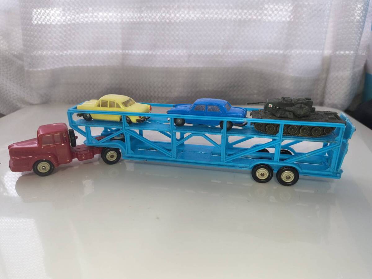 京商/カーキャリアカー】1/64のR/Cトレーラーシリーズ/6台積載車/外箱
