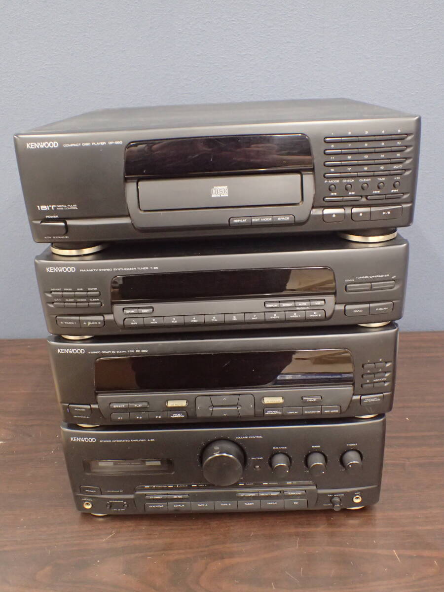 中古】◇KENWOOD NDL-100MD RMD-NDL100 CD・MDコンポ（白） リモ付き